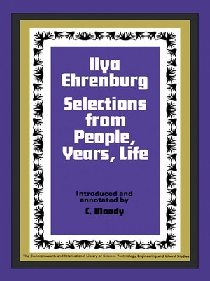 cover image of Ilya Ehrenburg
